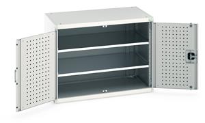 Bott Industial Tool Cupboards with Shelves Bott Perfo Door Cupboard 1050Wx650Dx800mmH - 2 Shelves